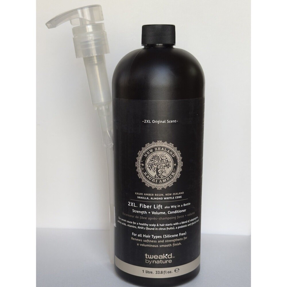 Tweak'd by Nature Conditioner 2XL Fiber Lift Vanilla Waffle Cone 33.8 oz w/PUMP